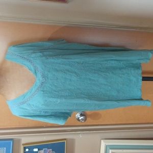 Gloria Vanderbilt Casual Top Round Boat Neck